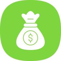 Money Bag Vector Icon Design