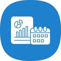 Yearly Report Vector Icon Design