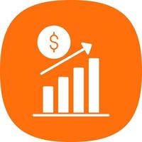 Revenue Increase Vector Icon Design