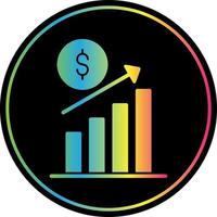 Revenue Increase Vector Icon Design