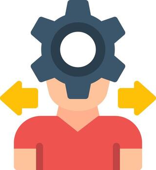 Decision Making Process Vector Icon Design