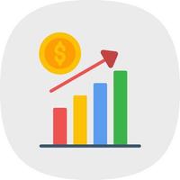 Revenue Increase Vector Icon Design