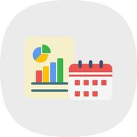 Yearly Report Vector Icon Design