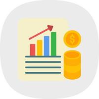 Financial Database Vector Icon Design