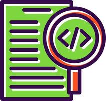Code Review Vector Icon Design