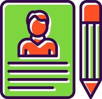 Job Application Vector Icon Design