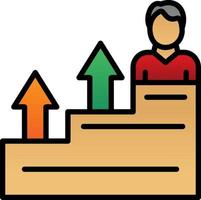 Career Growth Vector Icon Design