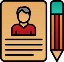 Job Application Vector Icon Design