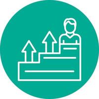 Career Growth Vector Icon Design