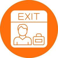 Exit Interview Vector Icon Design