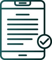 Digital Contract Vector Icon Design