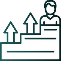 Career Growth Vector Icon Design