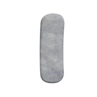 snö text effekt brev l. 3d framställa png