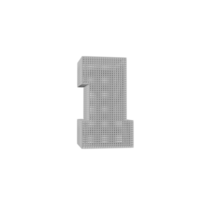 wireframe testo effetto lettera io. 3d rendere png