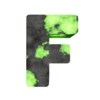 uran text effekt brev f. 3d framställa png