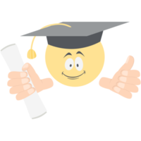 diploma uitreiking hoofd emoticon gezicht uitdrukking verzameling png