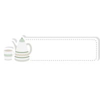 esthetisch etiket naam tags sticker winter hygge schattig element verzameling reeks png