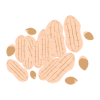 conjunto de coleta de lanches de comida saudável de amendoim png