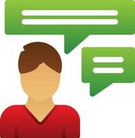 Inner Dialogue Vector Icon Design