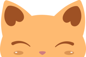 kleurrijk schattig hart kat gluren PNG