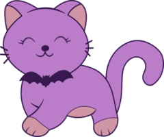 Spooky Halloween Kitty Cat png