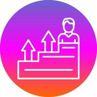 Career Growth Vector Icon Design