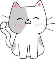 Happy Funny Cute Kitty Fluffy Cat png