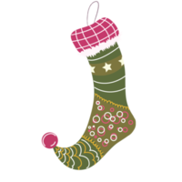 Christmas sock for presents png