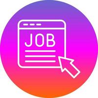 Job Posting Vector Icon Design