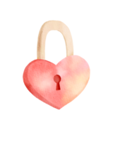 Valentine's Day decorating watercolour key png