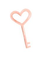 Valentine's Day decorating watercolour key png