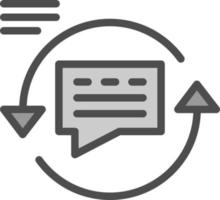 Feedback Loop Vector Icon Design