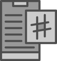 Hashtag Vector Icon Design