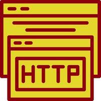 diseño de icono de vector de http