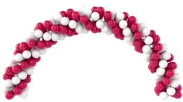 Balloon garland decoration elements png