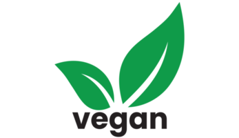 Vegan icon on transparent background png