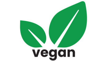 ícone vegano em fundo transparente png