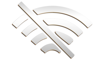 No WIFI icon on transparent background png