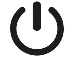 Ein-Aus-Tastensymbol mit transparentem Hintergrund png