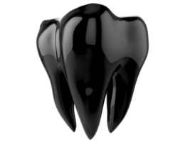 Dentes dentais 3d isolados em fundo transparente png