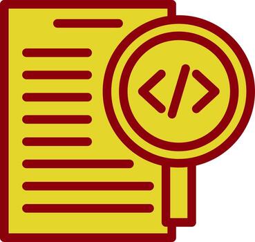 Code Review Vector Icon Design