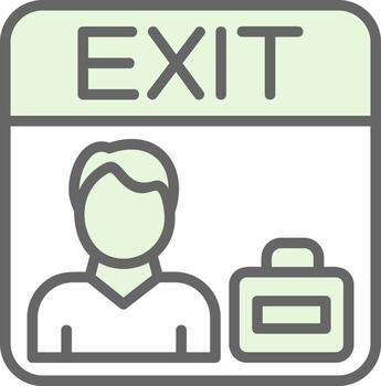 Exit Interview Vector Icon Design