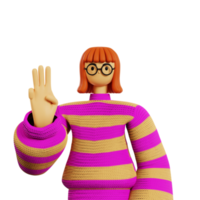 Three finger pose png