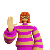 Five finger pose png