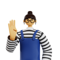 Four finger pose png