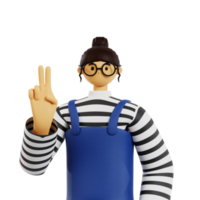 Two finger pose png