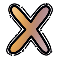 x alfabet brev png