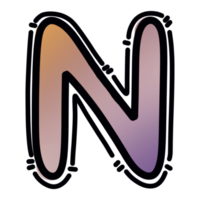 N alphabet letter png