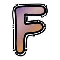 f letra do alfabeto png
