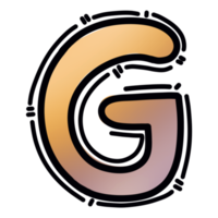 g alfabet brief PNG